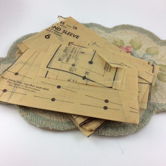 Vtg Butterick Pattern 7545 Trim Box Jacket Slim Fitted Skirt Cut 36" Bust 1950s - Picture 9 of 12